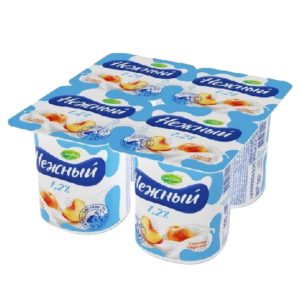 Յոգուրտ կամպինա Нежный 1,2% դեղձի համով 100գր