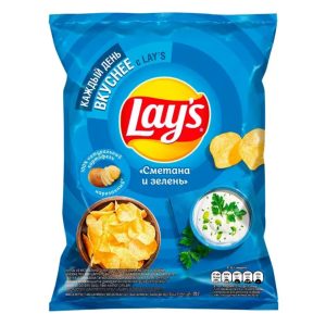 Չիպս Lays  թթվասեր կանաչիով 70գ