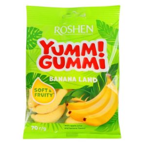 Ծամվող մարմելադ բանան Yummi Gummi Roshen 70գր