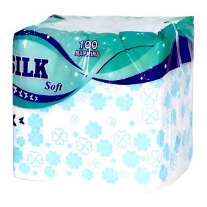 Անձեռոցիկ Silk Soft 100հատ 1շերտ նոր դիզայն