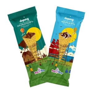 Պաղպաղակ Դոպինգ Փինկ Բերրի վանիլային