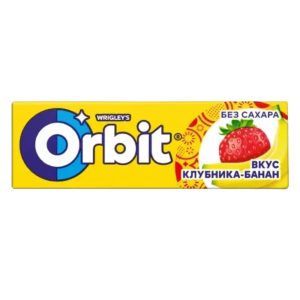 Մաստակ Orbit ելակի և բանանի համով 10 հատ