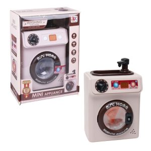 Խաղալիք լվացքի մեքենա լվացարանով