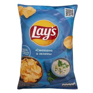 Կարտոֆիլի չիպս Լեյս 140գ սմետանի և կանաչու համով