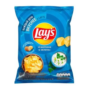 Կարտոֆիլի չիպս Լեյս թթվասեր,կանաչի 70գ