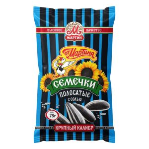 Արևածաղկի սերմեր գծավոր աղի От Мартина  100գ