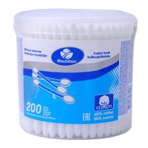 Բամբակյա փայտիկներ Բիո կլոր 200հատ