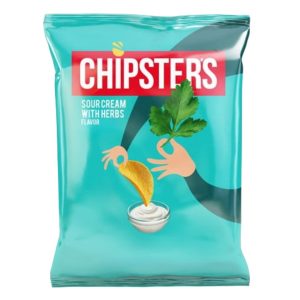 Չիպս Chipster's թթվասերի և կանաչու համով 70գր