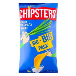 Չիպս Chipster's  թթվասերի և սոխի համով  150գ