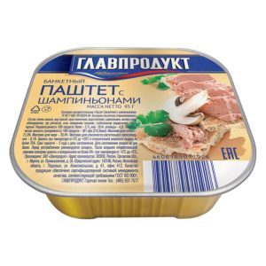 Պաշտետ նուրբ Главпродукт շամպինյոն սնկով 95գ