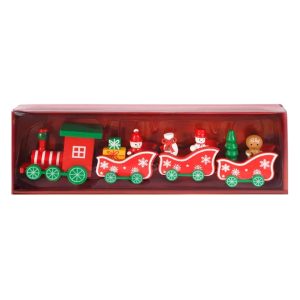 Հուշանվեր Նոր տարվա գնացք սպիտակ և կարմիր