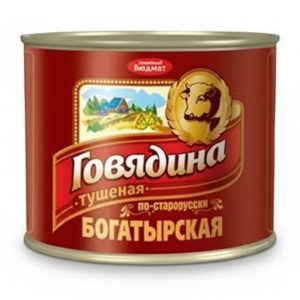 Ռագու տավարի մսով Семейный бюджет Богатырская ռուսական ոճով 500գ