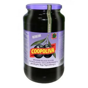 Ձիթապտուղ Coopoliva սև կորիզով 935գ