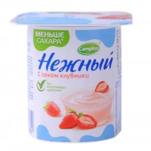 Յոգուրտ Նեժնի ելակի համով 100գ