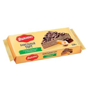 Տորթ վաֆլե Яшкино պնդուկով և գլազուրով 250գ