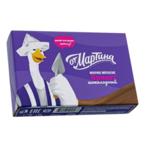 Պաղպաղակ բրիկետ От Мартина շոկոլադային համով 80գ