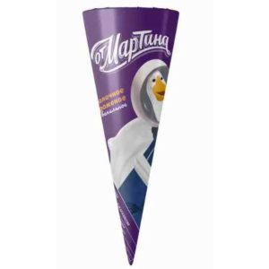 Պաղպաղակ կոն գետնանոուշով От Мартина վանիլային 78գ