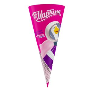 Պաղպաղակ կոն գետնանոուշով От Мартина ելակի համով 78գ